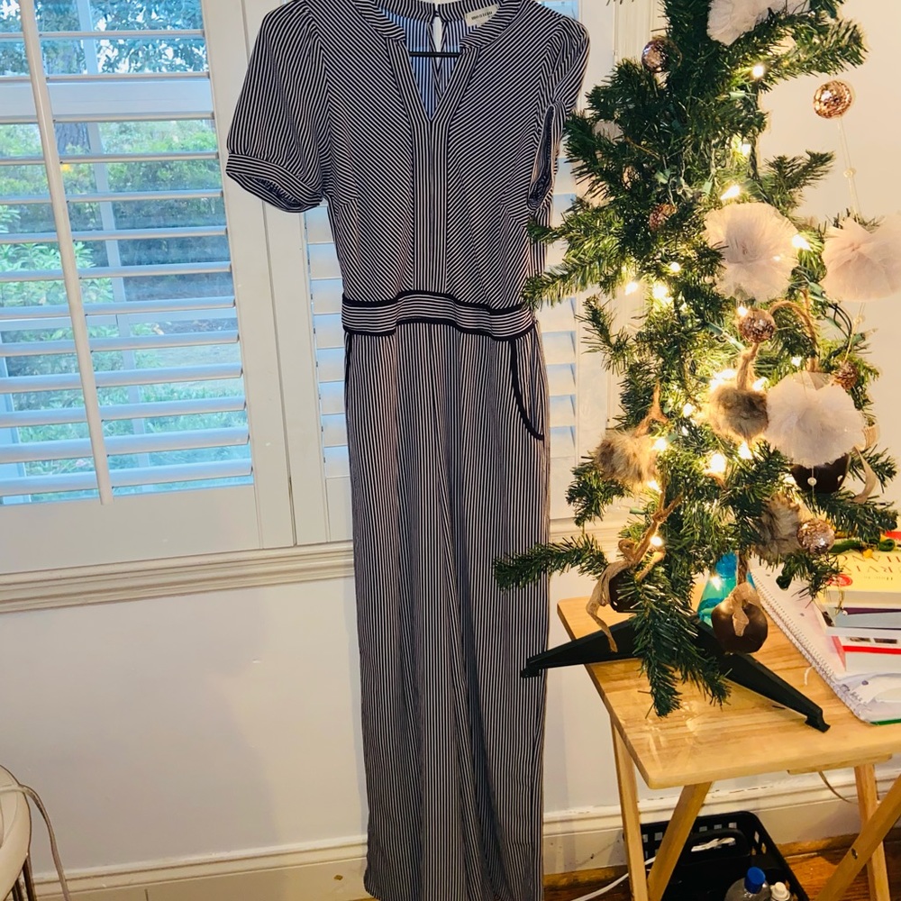 Black and white jumpsuit